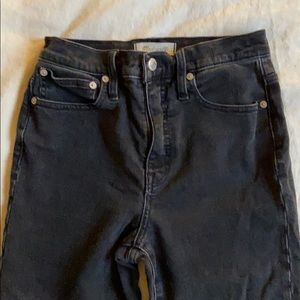 Madewell black jeans, size 25